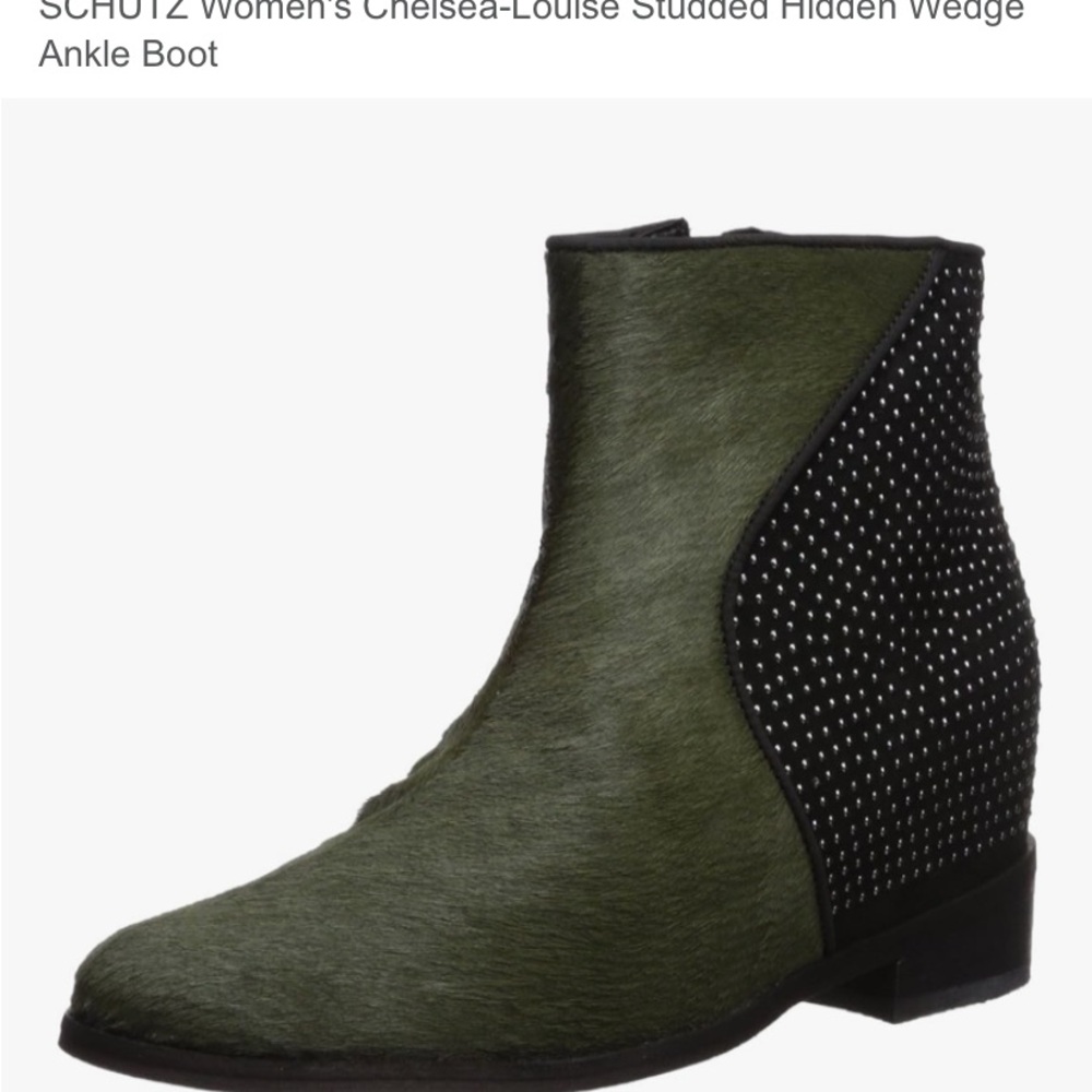 SCHUTZ Chelsea-Louise Studded Hidden Wedge Ankle Boot